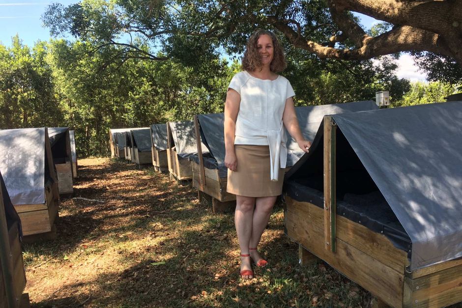 Penny Mitchell from Queensland's Sunshine Coast has invented a solar powered compost machine